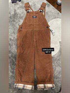 OshKosh B'gosh Rust Brown Corduroy Overalls